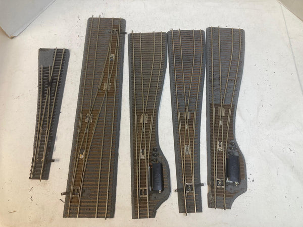 Vintage Tru-Scale HO Scale Wood Roadbed & Hand Laid Track Lot - 45+ Pcs