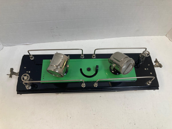 MTH Tinplate Traditions No. 520 Searchlight Car – Black/Green Nickel Trim – Pre-Owned "1 light doesn't work" - No Box