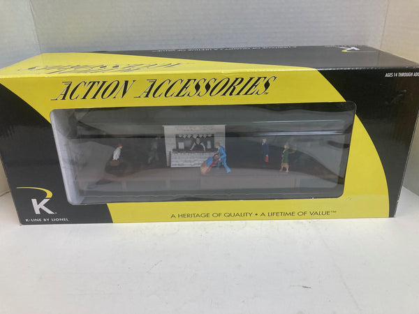 K-Line 6-22191 Operating Passenger Station w/ Moving Figures – O Scale Animated Accessory