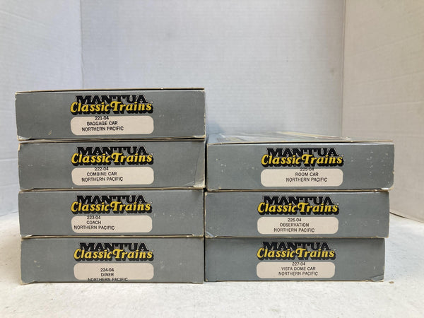 Mantua Classic Trains HO Northern Pacific North Coast Limited Passenger Car Set (7)