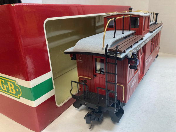 LGB 4075 D&RGW Caboose – G Scale – Denver & Rio Grande Western – Pre Owned Great Condition