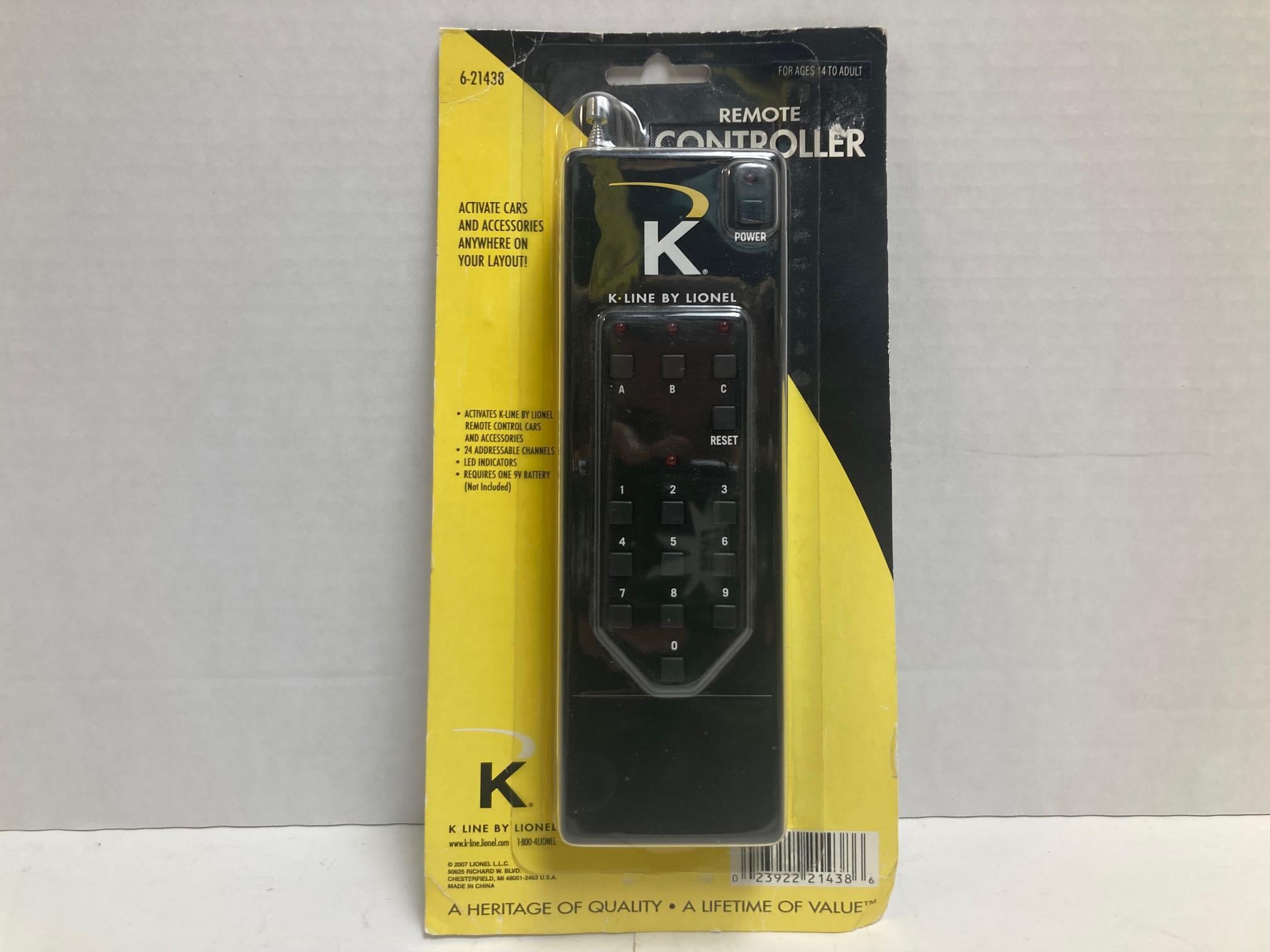 K-line By Lionel Remote Controller 6-21438