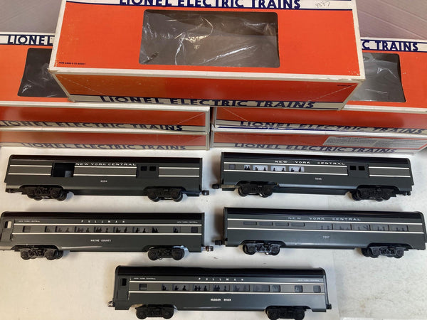 Lionel O Gauge New York Central Passenger Car Set (5) - NYC & Pullman - Boxed