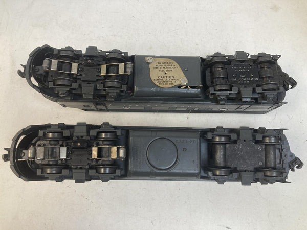 Vintage Lionel 2344 New York Central F3 AA Diesel Locomotive Set – Mesh Vents, Runs Great!
