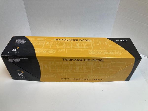 K-Line K2438‑0856CV “Lackawanna” Trainmaster #856 – O‑Gauge, Dual Motors, Brass Flywheels,