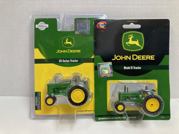 Athearn John Deer Tractor 4 Pack: 50 Series, Model B, GP, Model D (7750, 7751, 7754, 7755)