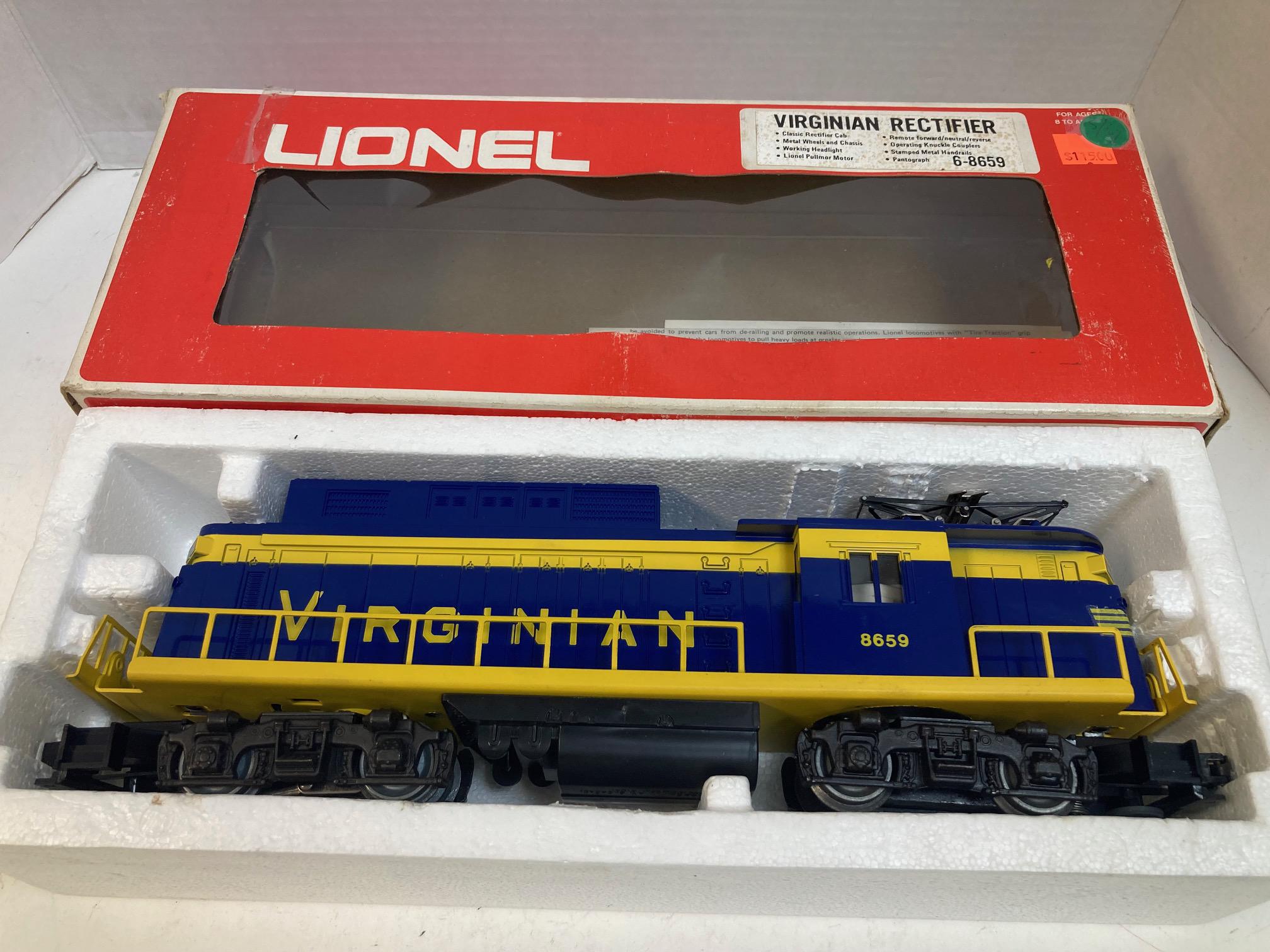 Lionel 8659 Virginian Rectifier Electric Locomotive – O Gauge – Tested