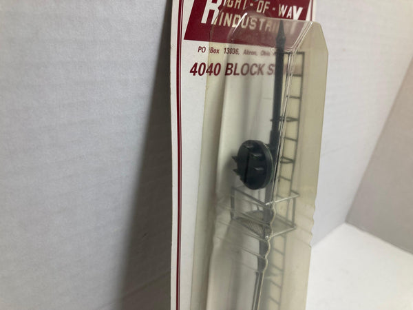 Right-Of-Way Industries 4040 Block Signal/Target Signal O Scale