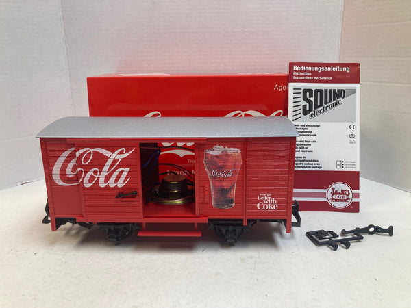 LGB Coca-Cola Sound Boxcar #45352 – G-Scale, NOS