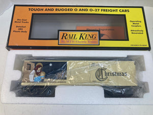 MTH RailKing 30-74257 Christmas Boxcar – 2005 Holiday O-Gauge – NIB