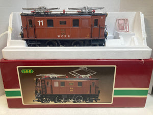 LGB 2045 “W.C.R.R” #205-11 — Custom Weathered RhB GE 2/4 Electric (Amazing Finish, Great Condition) w/ Conductor