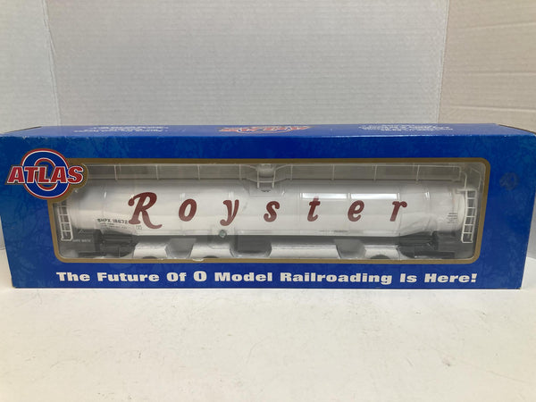 Atlas O Scale ACF 33,000 Gallon Tank Car #6403-2 – Royster SHPX 18672 – 3-Rail