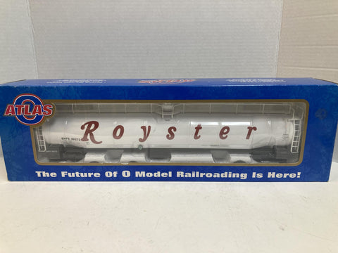Atlas O Scale ACF 33,000 Gallon Tank Car #6403-2 – Royster SHPX 18672 – 3-Rail