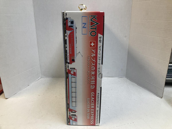 KATO 10-021 N Scale Glacier Express "Glacier On Tour" Starter Set w/ Unitrack - Boxed
