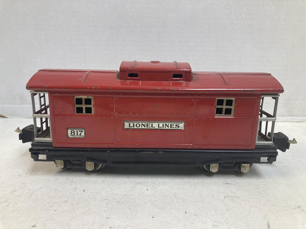 Prewar Lionel Lines No. 817 Red Caboose