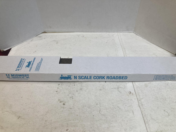 Midwest Products #3019 N Scale Cork Roadbed – Full Box (25pc per box, 36" Strips)