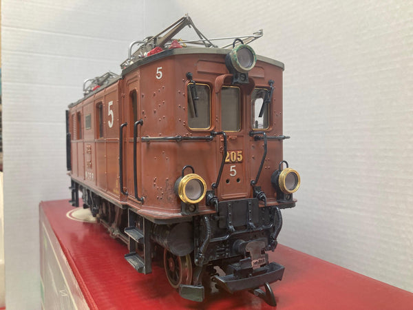 LGB 2045 “W.C.R.R” #205-5 — Custom Weathered RhB GE 2/4 Electric (Amazing Finish, Missing top side piece & light out))