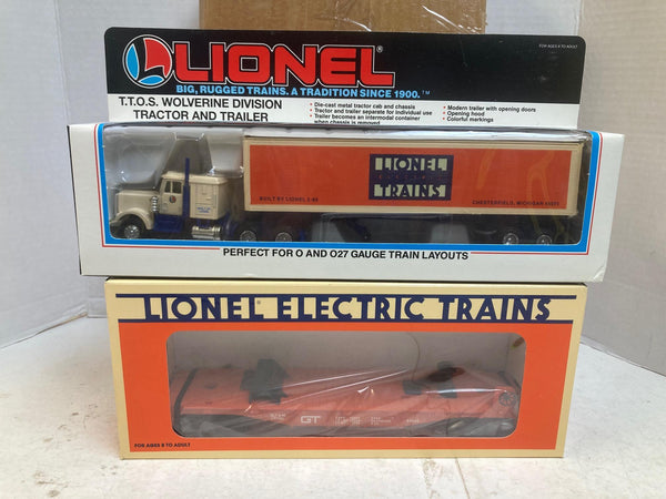 Lionel 6-52040 T.T.O.S. Flatcar & 6-52033 Wolverine Division Tractor/Trailer | NEW