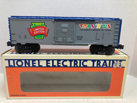 Lionel 6-16808 1993 Toys R Us Limited Edition Box Car – O Gauge, Very Good Condition