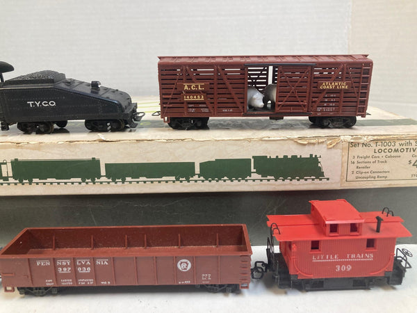 Vintage Tyco HO Train Set No. T-1003 - Switcher Runs Great! Boxed