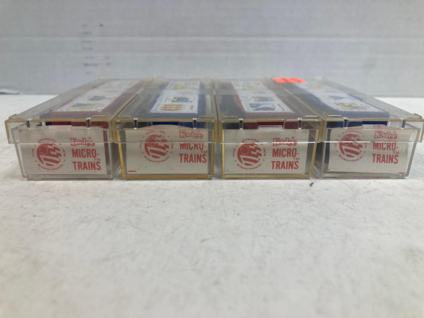 Kadee Micro-Trains Bicentennial 50’ Boxcar 4-Pack – Massachusetts 38011, NY 38041, Virginia 38091, NH 38001– N Scale LNIB