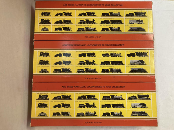 Mantua HO Scale Amtrak Dual Lighted Aluminum Streamliners 6 Passenger Car Set Boxed