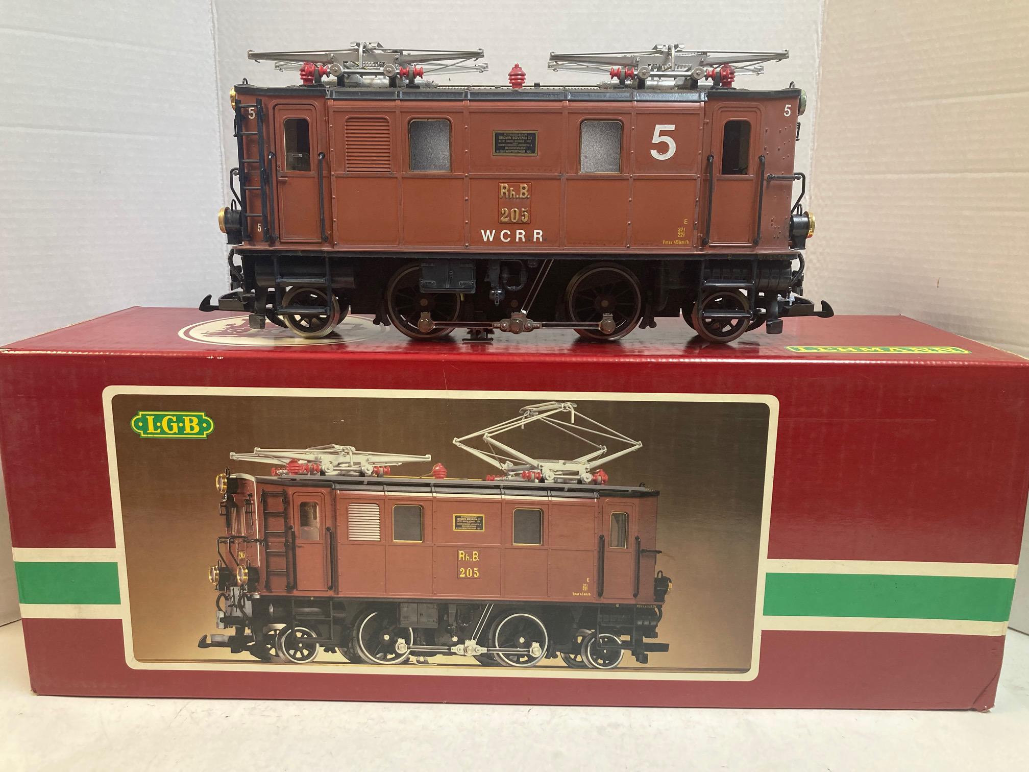 LGB 2045 “W.C.R.R” #205-11 — Custom Weathered RhB GE 2/4 Electric