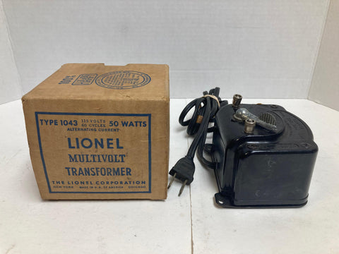 Lionel 50 Watt Multivolt Transformer Post War (Type 1043-40) W/Box