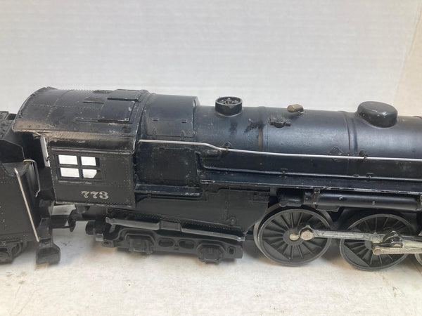 Vintage 1950 Lionel 773 Hudson Steam Loco w/ 2426W Tender - Tested - Original - Read