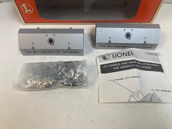 Lionel 6-26913 E. St. Louis Gondola w/ Coil Covers – O Gauge – Pre-Owned Very Good