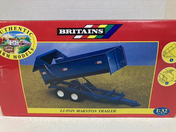 Britains 12-Ton Marston Trailer 1:32 Scale Farm Implement #00049 NIB – Box Wear