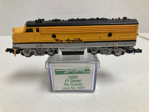 Bev-Bel Rio Grande F7 Diesel N Scale #5481 (15002)