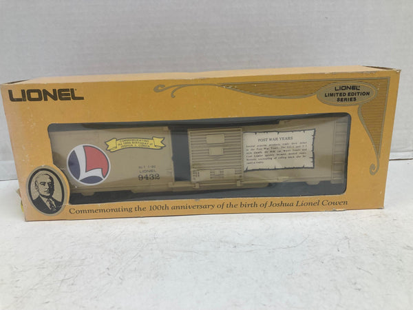 Lionel Joshua Lionel Cowen Boxcar "The Post-War Years" 6-9432 w/Box Pre-Owned