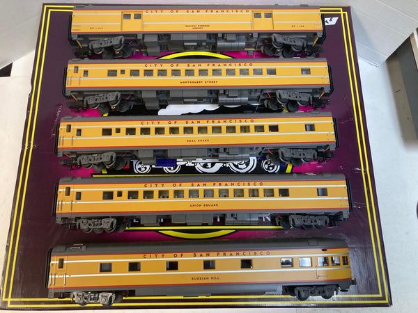 MTH Premier 20-6566 & 20-6666 Union Pacific City of San Francisco 7-Car Set - O Scale