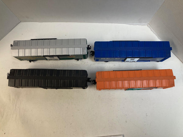 Lionel Fallen Flags Box Car Set of 4 (Seaboard, SCL, RF&P) - O Scale - Good