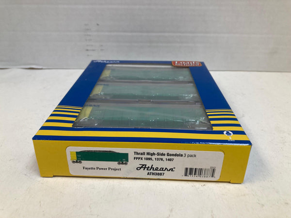 Athearn N ATH3887 Thrall High-Side Gondola 3-Pack FPPX Fayette Power Project