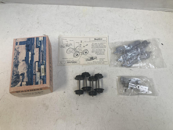 Walthers 933-50123 O Gauge 4 Wheel GE MU Trucks Kit Metal Wheels - Unbuilt