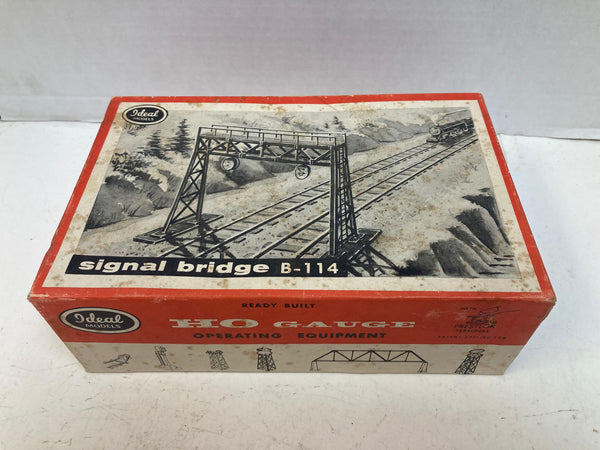 Ideal Models HO B‑114 Signal Bridge – Electrically Operating – Vintage 1958 – Pre-Owned, Good