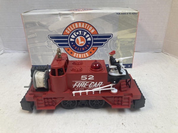 Lionel O Gauge 6-18470 Postwar Celebration Series No. 52 Fire Car Boxed Tested