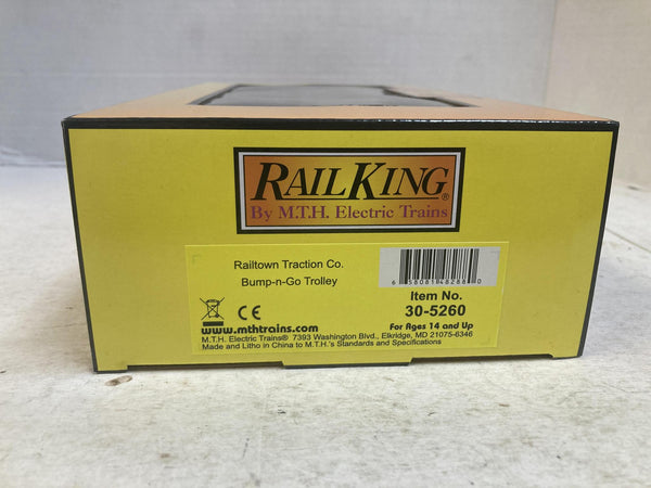 MTH RailKing 30-5260 Railtown Traction Co. Bump-n-Go Trolley O Gauge Brand New NIB