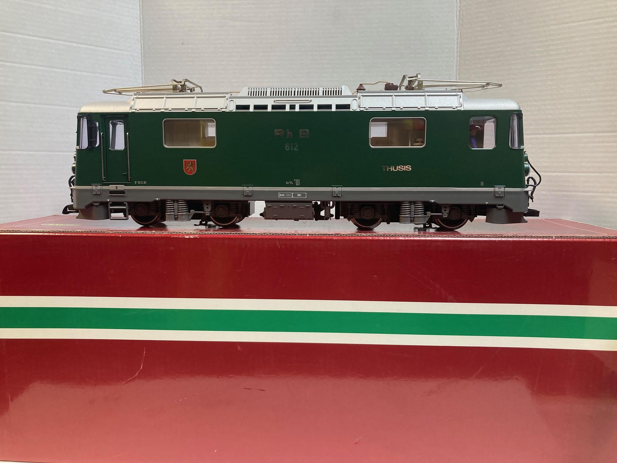LGB 2143 RhB 612 Electric Locomotive w/ Sound – Excellent Condition – G Scale