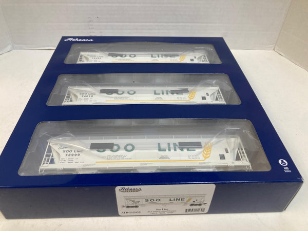 Athearn Genesis HO SOO Line ACF 4600 Covered Hopper Lot – ATHG15439 – 74012, 74084, 73999