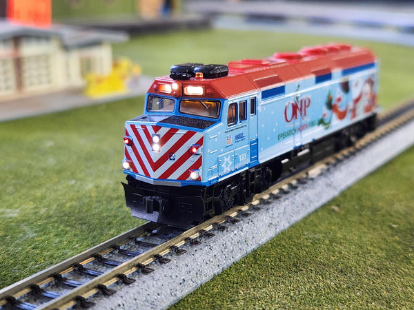 Kato 106-2016 + 106-2016A Operation North Pole Christmas Train | 1 Loco w/ Factory DCC + 5 Cars | N Scale