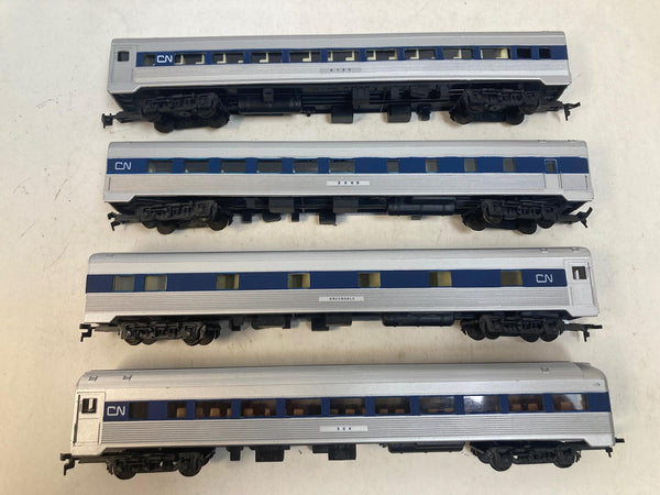 Model Power HO Canadian National 4-Car Budd Set - CN / VIA Rail Era - Interiors