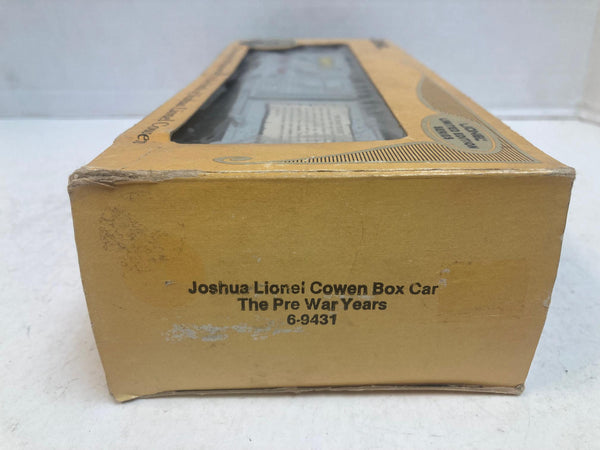 Lionel Joshua Lionel Cowen Boxcar "The Pre-War Years" 6-9431 w/Box Pre-Owned