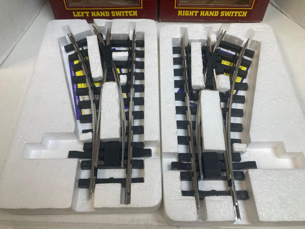 Bachmann Big Haulers G Scale Manual Switch Pair - Left & Right - 94351 94352