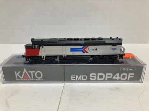 Kato EMD SDP40F Amtrak, N Scale, Type 1 Body, Phase 1 Paint, Cab#508 (176-9206)