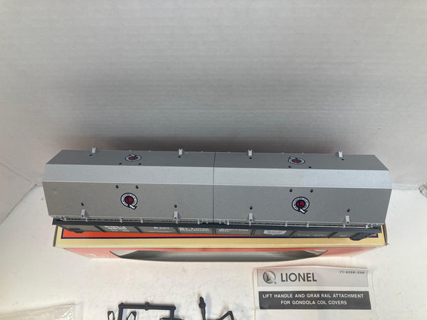Lionel 6-26913 E. St. Louis Gondola w/ Coil Covers – O Gauge – Pre-Owned Very Good