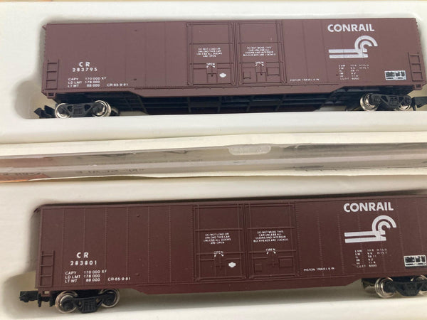 Con-Cor N Scale Conrail 60 Ft Box Car 6 Pack "all have different numbers" (5552 Cars 1-6)