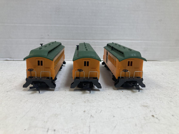 Mantua HO Petticoat Junction C&FW Hooterville Cannonball 3 Passenger Car Lot